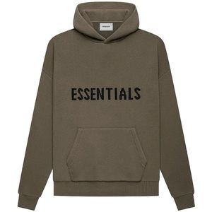 Authentic Fear of God Essentials Knit Pullover Hoodie Harvest